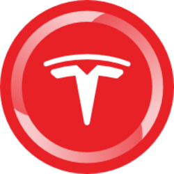 Backed Tesla logo