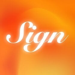 Sign logo