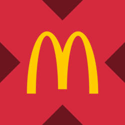 Wrapped McDonald's xStock logo